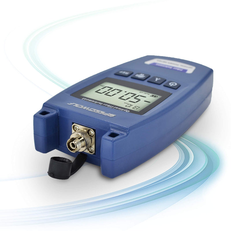 [Australia - AusPower] - SPEEDWOLF Mini Portable FTTH Fiber Optical Power Meter (-50dBm~+26dBm),Handlend Optic Fiber Cable Tester Tool with FC Adapter for CCTV CATV Engineering Maintenance 