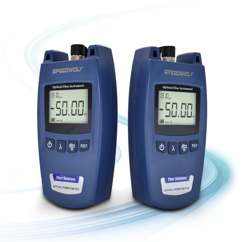[Australia - AusPower] - SPEEDWOLF Mini Portable FTTH Fiber Optical Power Meter (-50dBm~+26dBm),Handlend Optic Fiber Cable Tester Tool with FC Adapter for CCTV CATV Engineering Maintenance 
