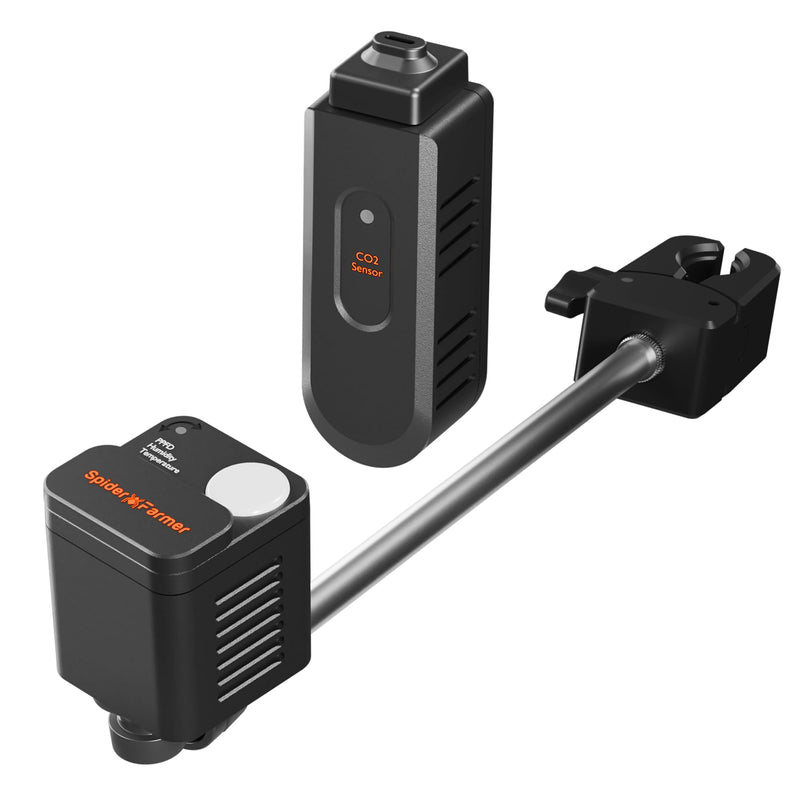 [Australia - AusPower] - Spider Farmer GGS Sensor Pro Kits, 4-in-1 VPD/PPFD/Temp/Humid Sensor with CO2 Sensor, for Indoor Growing Environmental Monitoring Precision Control 