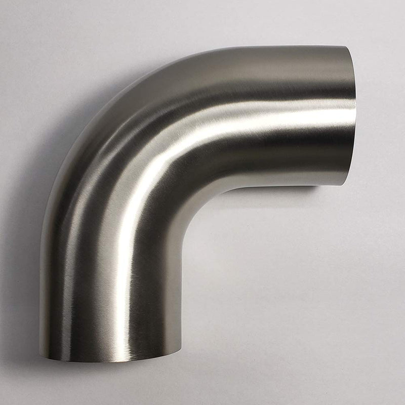 [Australia - AusPower] - Stainless 3" 90° Mandrel Bend Elbow - 1D/3" CLR Tight Radius - 16GA/.065" Wall - 2" Leg - SS304 - Stainless Bros 3 Inch 