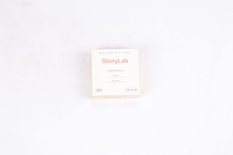 [Australia - AusPower] - stonylab Qualitative Filter Paper, 74 mm Diameter Fast Speed Cellulose Filter Paper Circles, 25 Microns Particle Retention, 100 Packs 
