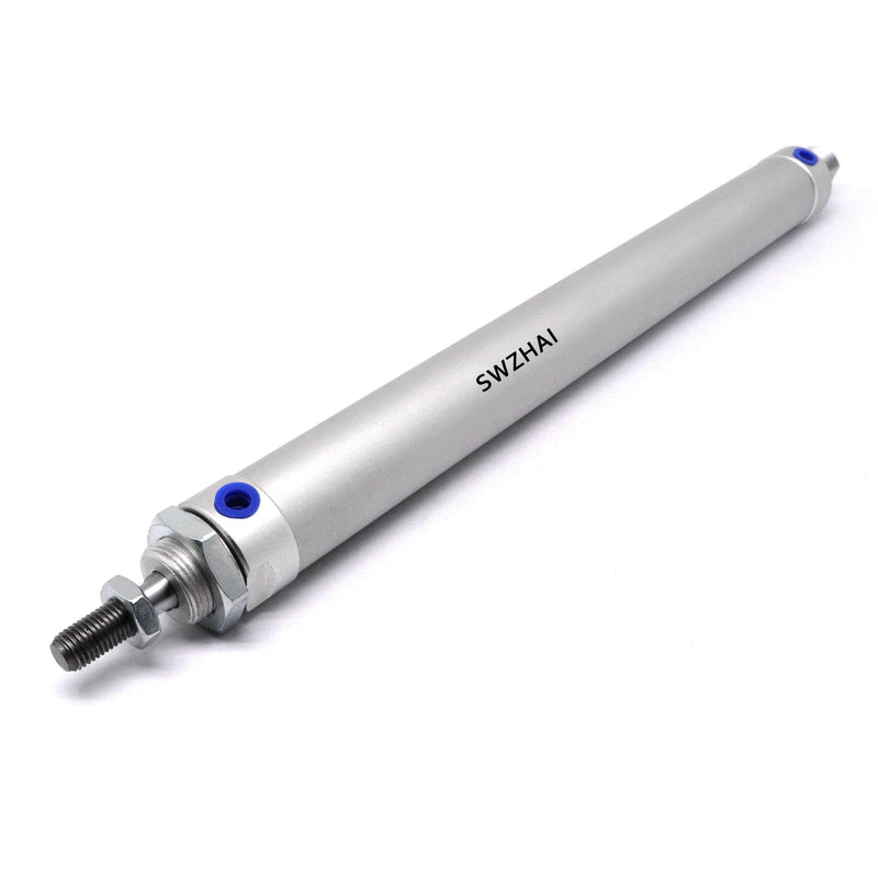 [Australia - AusPower] - Pneumatic Cylinder 25mm Bore 250mm Stroke, Mini Pneumatic Air Cylinders Double Action Single Rod Air Cylinder with Y Connector & 4 Pcs Pneumatic Quick Fitting (MAL25x250) 
