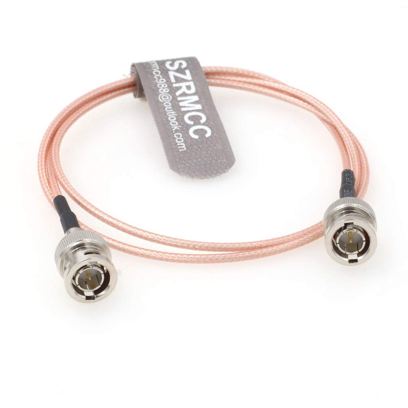 [Australia - AusPower] - SZRMCC BNC Male to BNC Male 75ohm HD-SDI 3G RG179 Video Coaxial Cable for ARRI RED Blackmagic Cameras Atomos SmallHD Monitor (80cm) 80cm Straight to Straight 