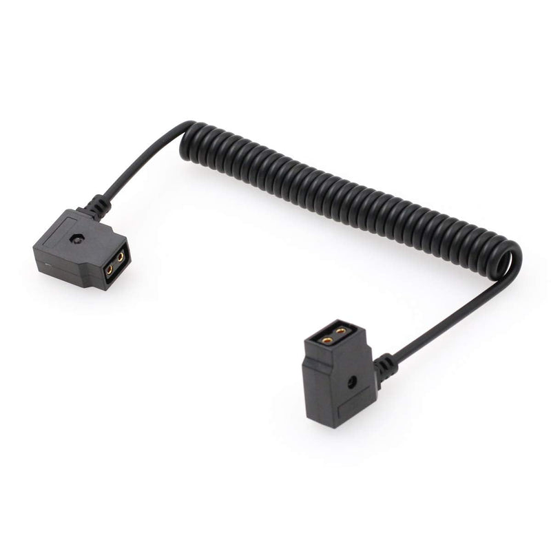 [Australia - AusPower] - SZRMCC D Tap Female to Female Extension Adapter Coiled Cable for Anton-Bauer IDX Battery to ARRI Red Camera Photography Devices 