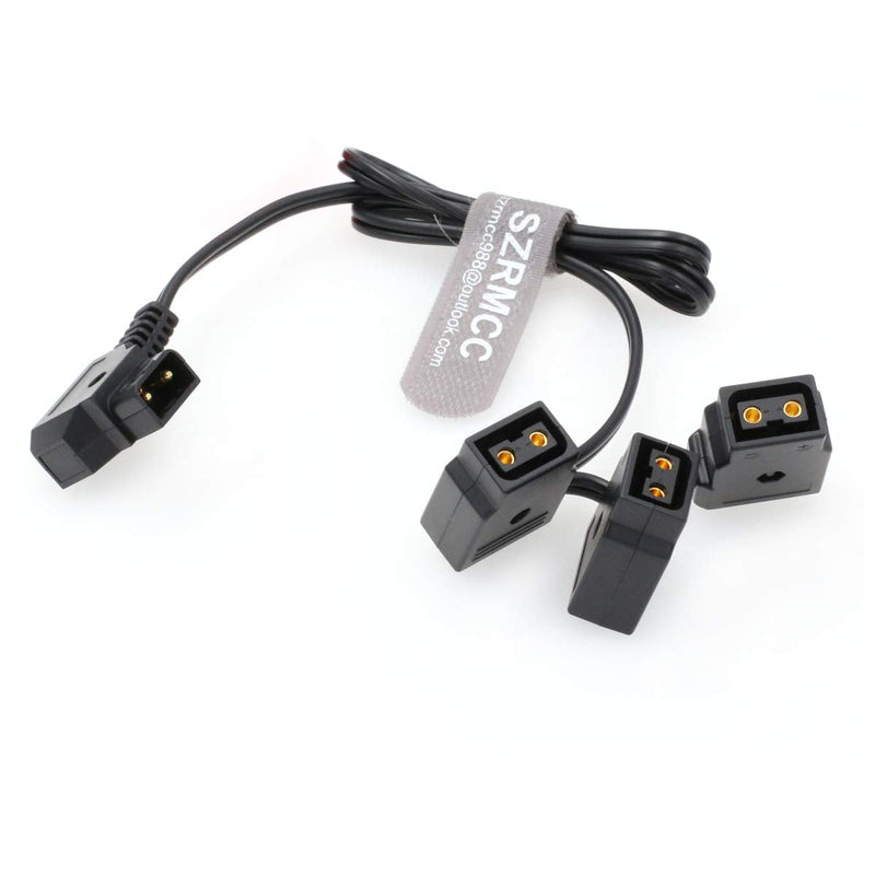 [Australia - AusPower] - SZRMCC D-Tap Male to 3 D-Tap Female Multi Hub Splitter PowerTap Cable for Anton Bauer V-Mount Gold Mount Batteries 