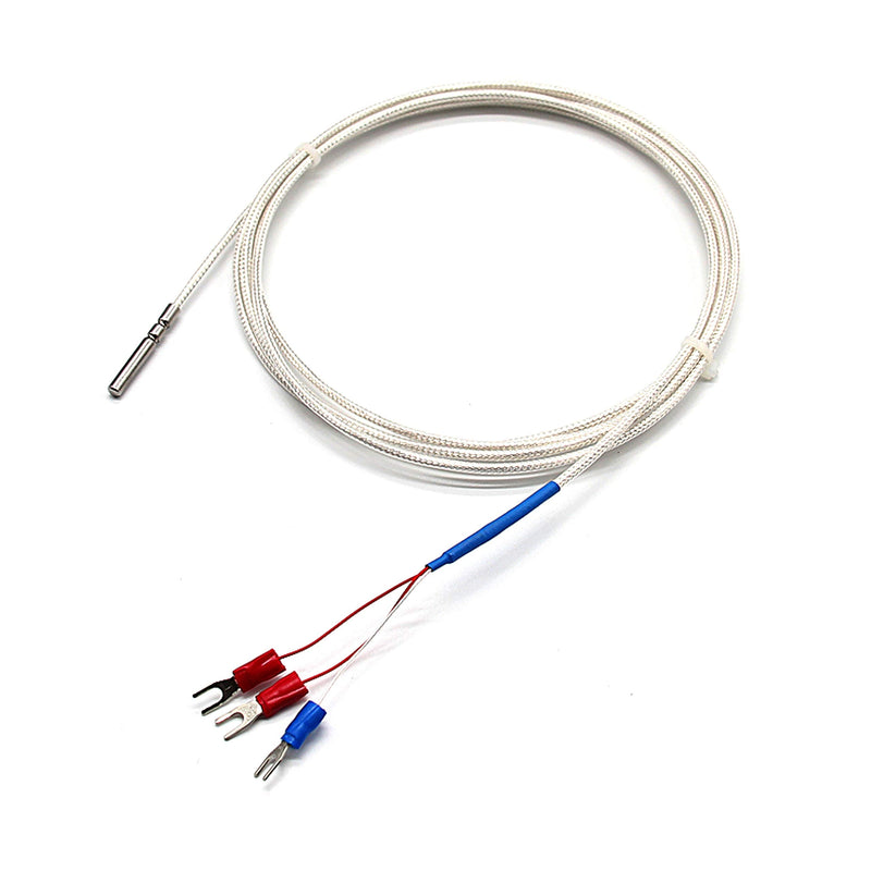 [Australia - AusPower] - T-PRO RTD PT100 Temperature Sensors Three-wire System?Stainless Steel Probe(4×30MM) Range:-50?-200? (6.6Feet) 6.6Feet 