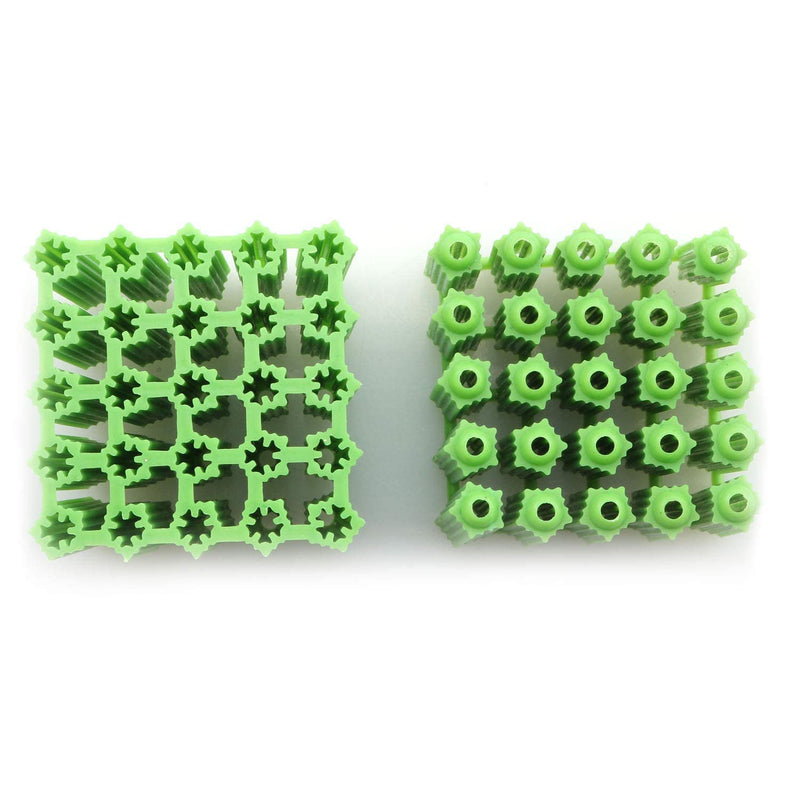 [Australia - AusPower] - 200pcs Green Plastic Masonry Screw Fixing Wall Anchor Drywall Plugs Anchors(6mm+8mm) 