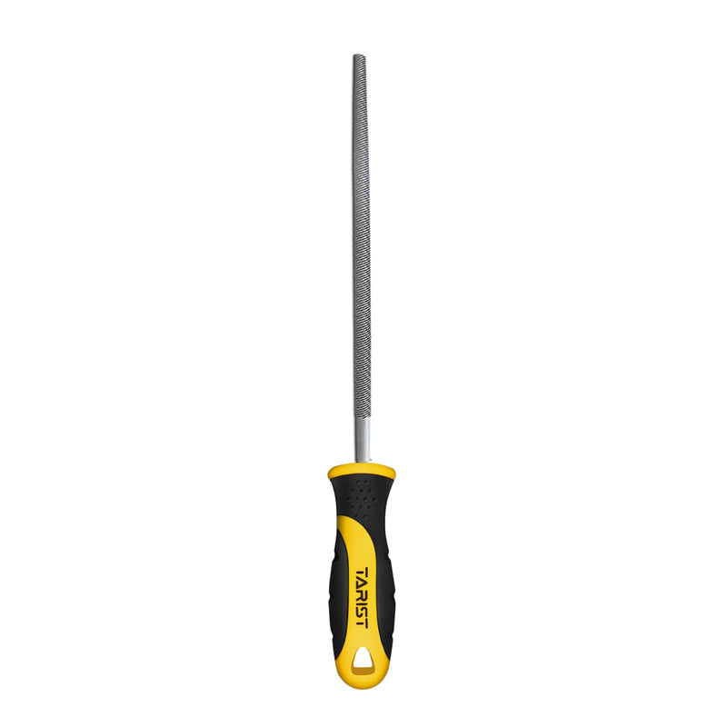 [Australia - AusPower] - TARIST 200 mm Round Metal File, Professional Rat Tail File Made of Carbon Steel, Tool Sharpener for Professionals and DIY Enthusiasts 200mm 