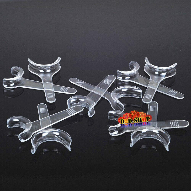 [Australia - AusPower] - 4 x Dental Intraoral Clinic Stainless Steel Photography Mirrors & 10PCS Mouth Opener 