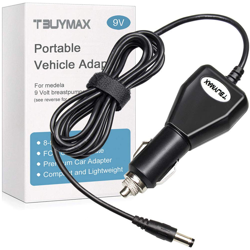 [Australia - AusPower] - 9 Volt Car Vehicle Adapter for Medela Pump-in-Style Advanced Breast Pump, CE FCC Approved Power Adapter Replaces Part # 67174 