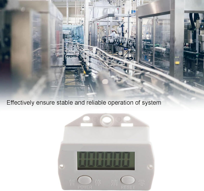 [Australia - AusPower] - 0-99999 Counter, Punch Digital Electronic Counter LCD Mesh Counter with Magnetic Induction Switch, for Industrial Punching Machine, Machine Tools and Assembly Lines 