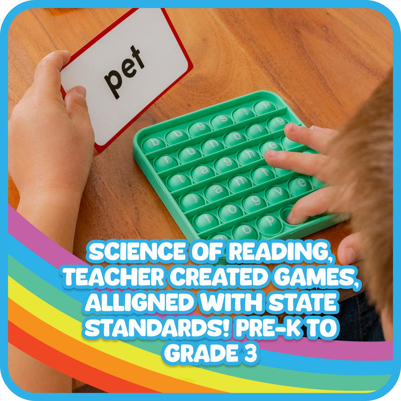 [Australia - AusPower] - Word Pop CVC Words - Learn to Read in Weeks - Multisensory Reading & Phonics Interactive Tools Ideal for Pre Kindergarten to 1st Grade Word Pop 
