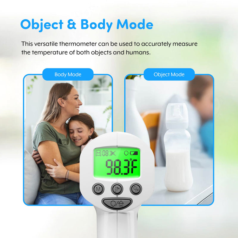 [Australia - AusPower] - Medical Grade FSA HSA Approved Digital Thermometer, Heavy Duty Touchless Infrared Forehead Thermometer, for Adults & Baby, 1s Instant Results Fahrenheit & Celsius 