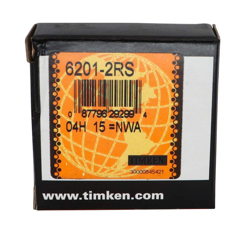 [Australia - AusPower] - 2PACK TIMKEN 6201-2RS Double Rubber Seal Bearings 12x32x10mm, Pre-Lubricated and Stable Performance and Cost Effective, Deep Groove Ball Bearings. 