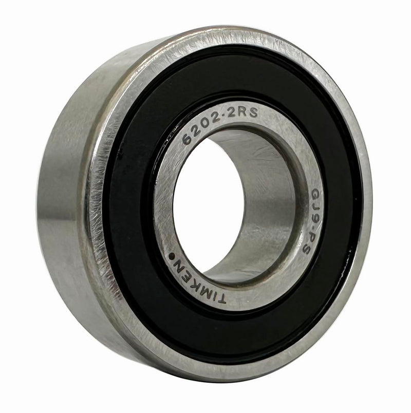 [Australia - AusPower] - 2PACK TIMKEN 6202-2RS Double Rubber Seal Bearings 15x35x11mm, Pre-Lubricated and Stable Performance and Cost Effective, Deep Groove Ball Bearings. 