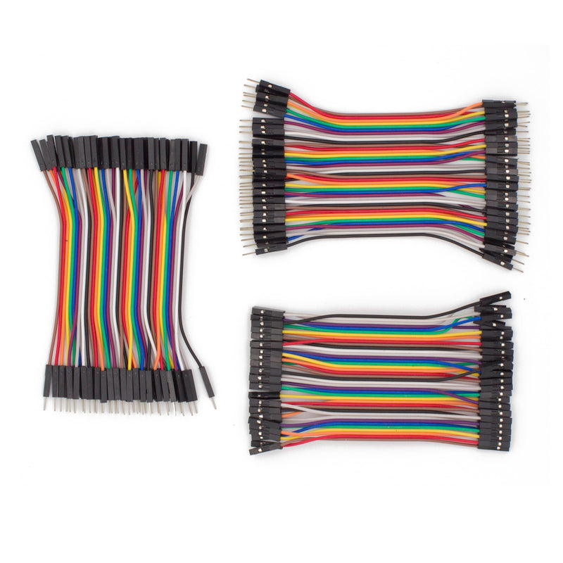 [Australia - AusPower] - Multicolored Breadboard Jumper Wire Dupont Kit for Arduino, Raspberry Pi (120 Wires - 10CM - 4INCH) 120 Wires - 10CM - 4INCH 