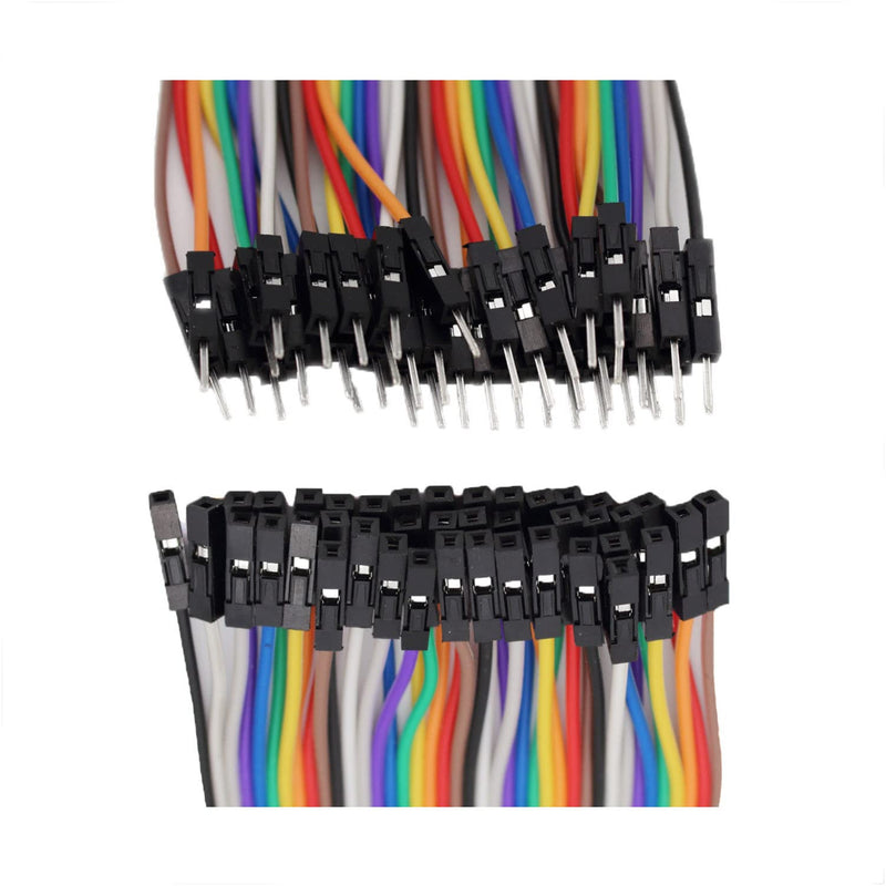 [Australia - AusPower] - Multicolored Breadboard Jumper Wire Dupont Kit for Arduino, Raspberry Pi (120 Wires - 10CM - 4INCH) 120 Wires - 10CM - 4INCH 