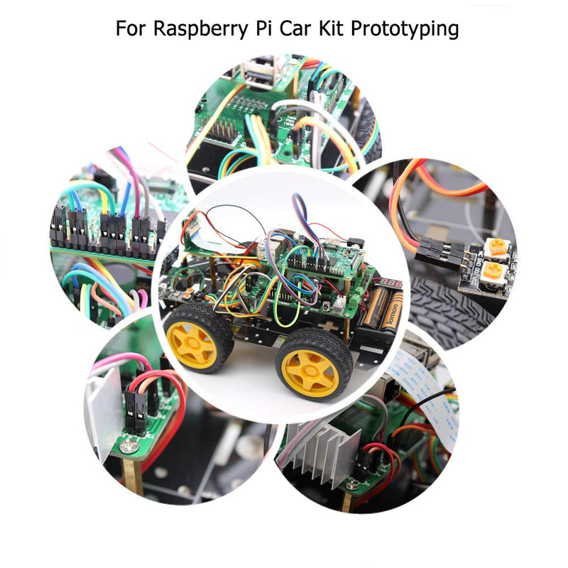 [Australia - AusPower] - Multicolored Breadboard Jumper Wire Dupont Kit for Arduino, Raspberry Pi (120 Wires - 10CM - 4INCH) 120 Wires - 10CM - 4INCH 