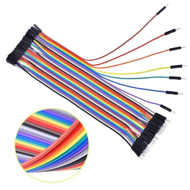 [Australia - AusPower] - Multicolored Breadboard Jumper Wire Dupont Kit for Arduino, Raspberry Pi (120 Wires - 10CM - 4INCH) 120 Wires - 10CM - 4INCH 