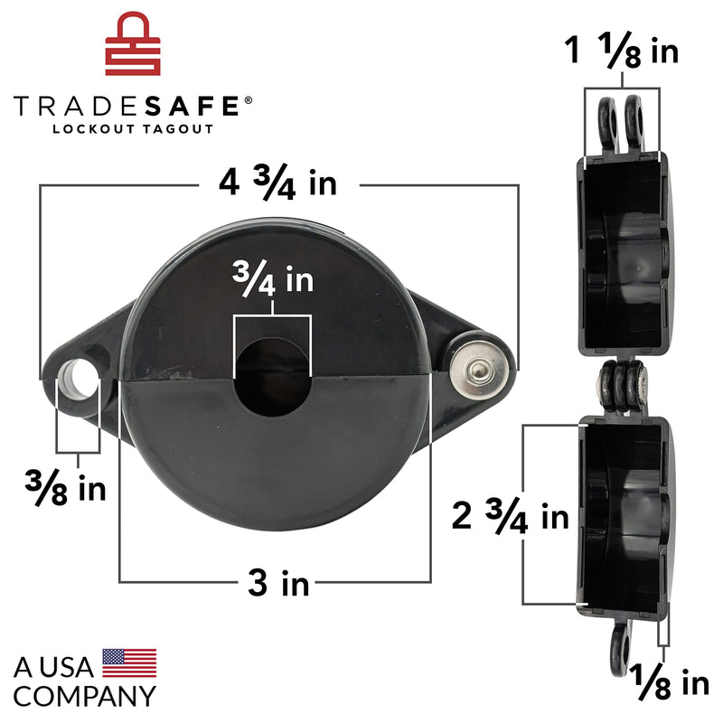 [Australia - AusPower] - TRADESAFE Outdoor Faucet Lock - Water Spigot Lock, Durable Faucet Locks Outdoor with Keyed Padlock, Prevent Water Theft, Unauthorized Outside Faucet Use Plastic 