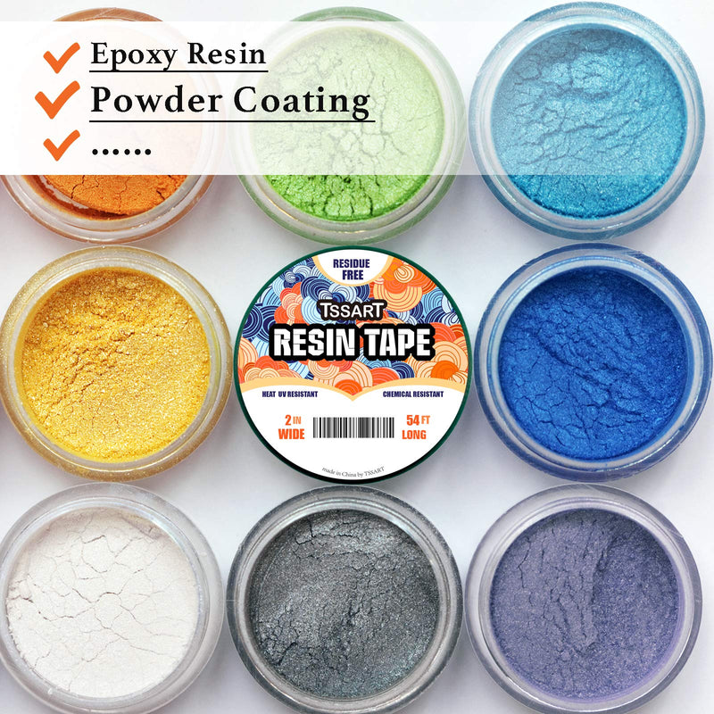 [Australia - AusPower] - Resin Tape for Epoxy Resin Molding - Thermal Silicone Adhesive Oxidation and High Temperature Resistance Easy Peeling, Epoxy Release Tape for River Tables - 2 inch Wide 54FT Long 