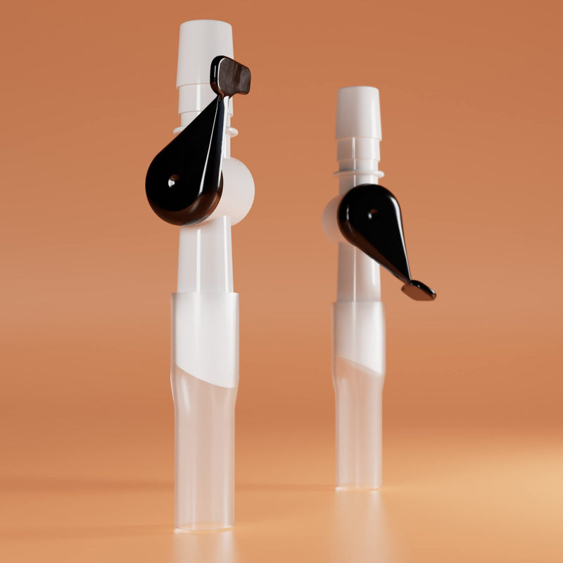 [Australia - AusPower] - Ugo Catheter Valve (x5) - Urine Drainage Catheter Valves, Comfortable Easy to Use Lever Tap with Smooth Edges and Soft Silicone Tubing - an Effective Alternative to Leg Bags (Pack of 5) 
