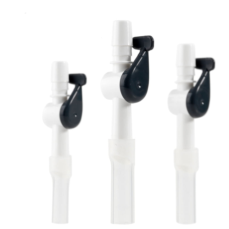 [Australia - AusPower] - Ugo Catheter Valve (x5) - Urine Drainage Catheter Valves, Comfortable Easy to Use Lever Tap with Smooth Edges and Soft Silicone Tubing - an Effective Alternative to Leg Bags (Pack of 5) 