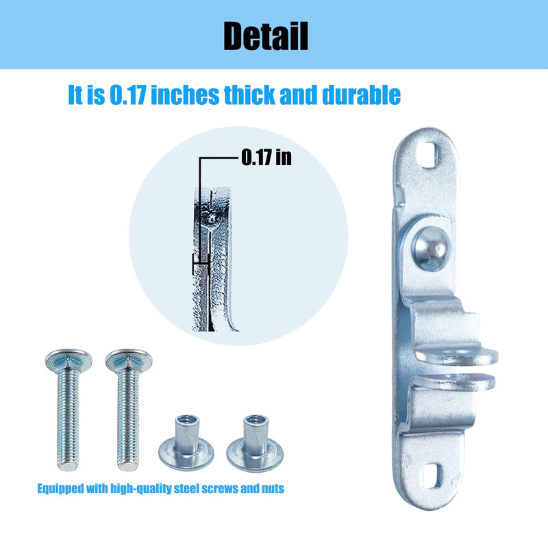 [Australia - AusPower] - Cargo Trailer Door hasp Bar Lock Handle Keeper Padlock Race Enclosed car Hauler 5/16" Thread Torx Truss Dome Head Nut w/ 5/16" x 2" Carriage Bolts 