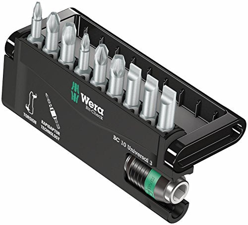 Wera Bit-Check 10 SL, PH, PZ, Universal 3 SB, 10PC - 05073410001