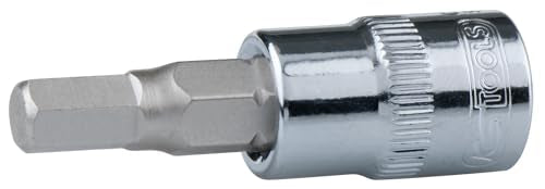 '3/8 "Hex Bit Socket 10 mm Highly Polished on Hanger