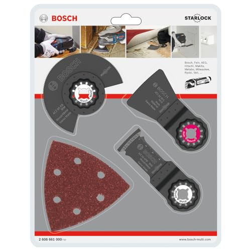 Bosch 13-piece Universal Starlock Set (sawing, sanding, scraping for wood and metal, accessory for starlock multitool)
