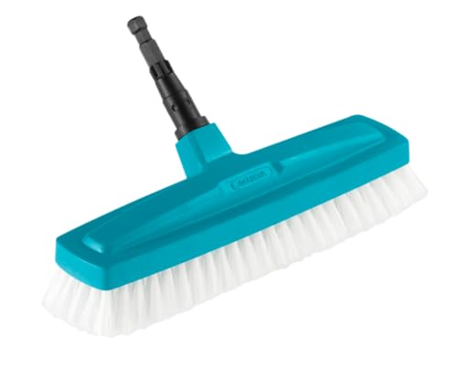 Gardena combisystem scrubbing brush: Optimal tool for cleaning in the house, 30 cm working width, highly elastic polypropylene cutlery, furniture-friendly through rounded edges (3639-20) scrubber Single