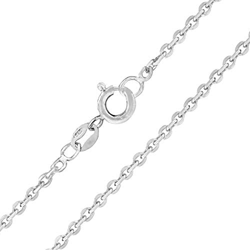 Designer Inspirations Boutique 925 Sterling Silver 2/2.5/3.4/3.8 MM Wide Cable/Open Cable/Twisted Cable Chain Necklace for Women Men Unisex - 16" 18" 20" 22" 24" 26" Inch 18 Inches Box