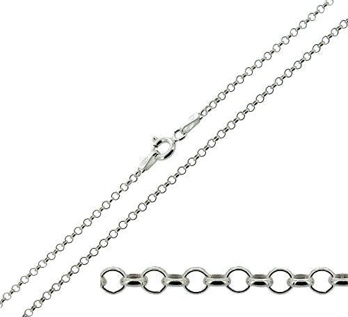 Christopher James of London CJoL - Solid 925 Sterling Silver 1.8mm Wide Belcher Chain In Simple Gift Bag (available in 14" to 24") 16.0 Inches