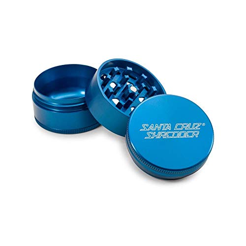 Santa Cruz Shredder Metal Herb Grinder Knurled Top for Stronger Grip 3 Piece Small 1.7" (Green) Green