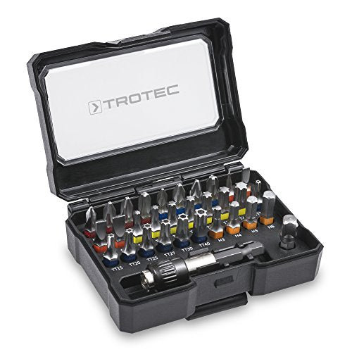 TROTEC PSCS Screwdriver Bit Driver Set 32 Piece Bits