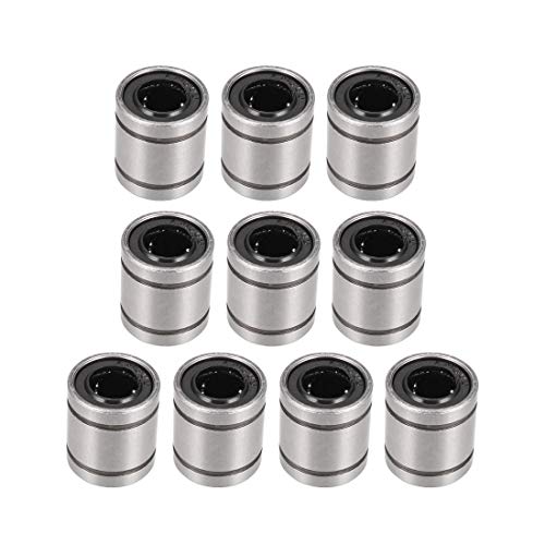 uxcell LM8UU Linear Ball Bearings 8mm Bore 15mm OD 17mm Long for CNC Machine 3D Printer 10pcs