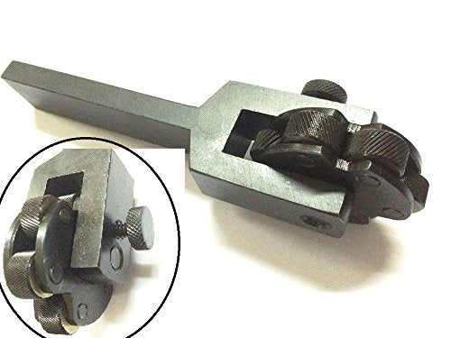 6 Knurls Rotating Head Knurling Tool for Lathe, Multi Pitch Diamond Knurl Coarse Medium Fine, Heavy Duty Square Shank Knurling Tool Holder