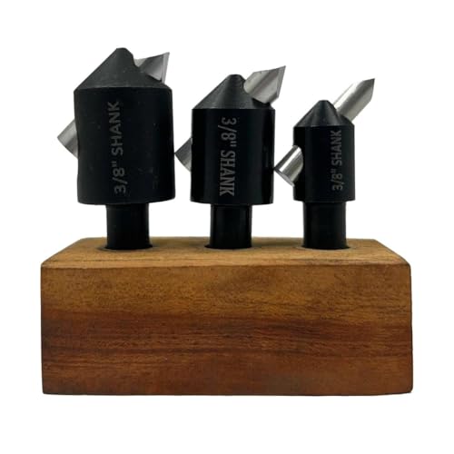 Set of 3 Fly Cutters 3/8" Shank with HSS Tool Bits Adjustable Fly Cutter Set for Milling Machine & Drill Press, Surface Facing Machining Tool 3/8" Shank with HSS Tool Bit