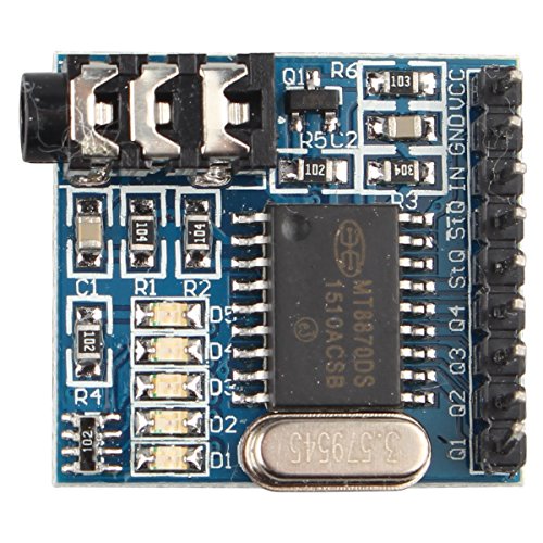 MT8870 DTMF Voice Decoder Module Voice Telephone Module Audio Decoder Voice Dialing Control Module Compatible with Arduino, Raspberry Pi, ARM MCU & More