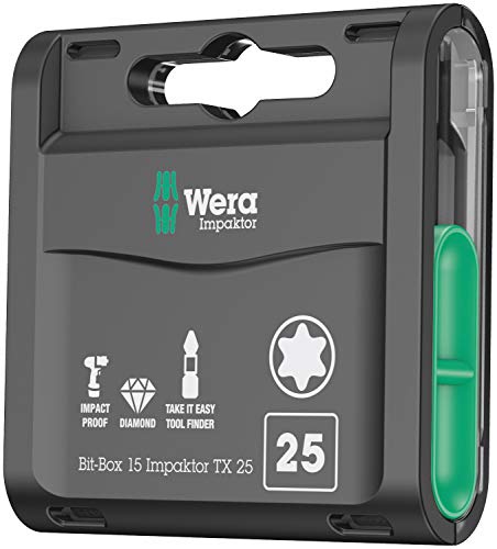 Wera Bit-Box 15 Impaktor TX 25, 15PC - 05057775001