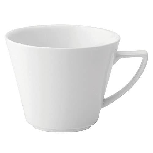 Utopia Anton Black Fine China, Z03066-000000-B01006, Deco V Shaped Cup 7.5oz (21cl) (Box of 6)