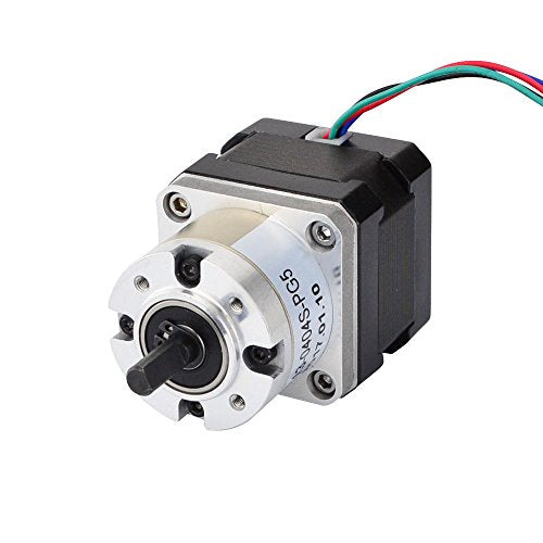 STEPPERONLINE Nema 17 Gearbox Step Motor Planetary Gear 5:1 0.4A
