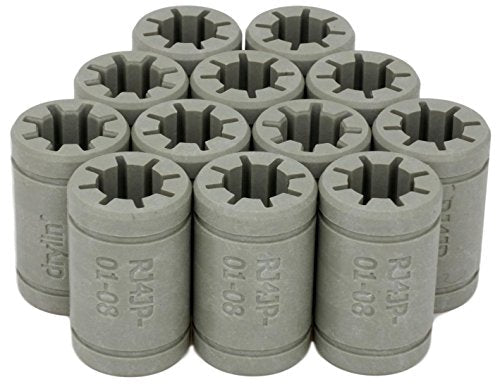 12x Original Igus RJ4JP-01-08 bearings upgrade for LM8UU bearings for 3D printer RepRap Mendel Anet A8 A6 Makerbot mk8 Creality Flashforge 12 pieces