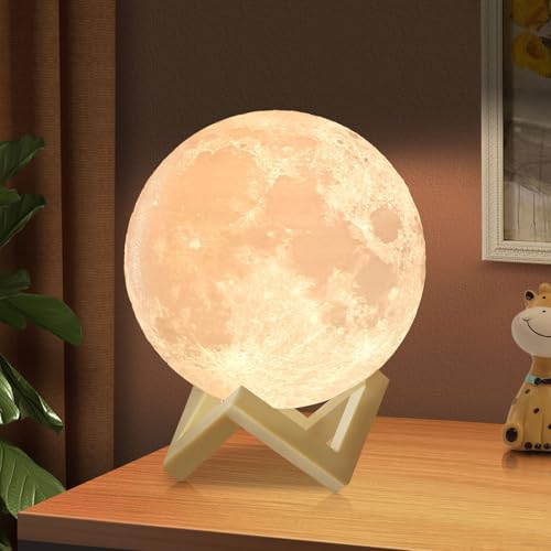ACED Moon Lamp Upgrade 128 Colors, 3D Printing Night Light, 15CM