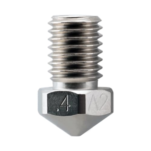Micro-Swiss Plated A2 Tool Steel Wear Resistant Nozzle for Dremel Digilab 3D45 3D Printer Idea Builder 3D Printer (.4mm) .4mm