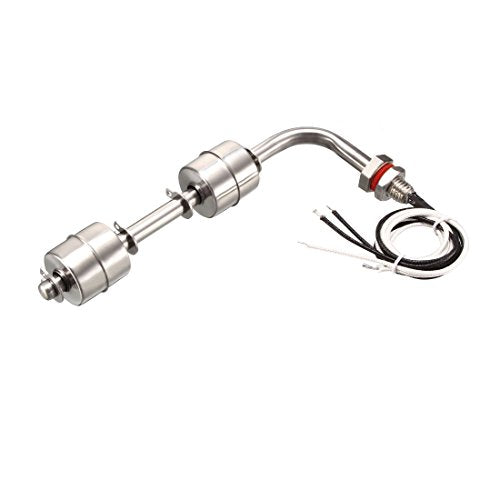 Sourcingmap Stainless Steel Float Switch for Water Pump Tank Swim Pool Garden Pond Liquid Water Level Sensor M11 162mm Length