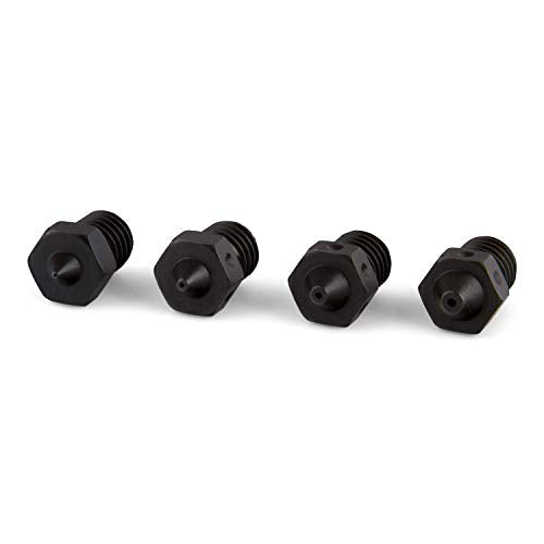PrimaCreator P120 mixed size Hardened Steel Nozzle - 4 pcs Schwarz gehärtet 0,2 / 0,4 / 0,6 / 0,8 mm 1