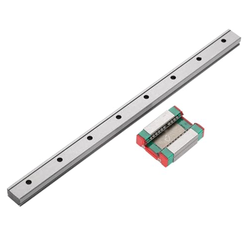 Fdit Model LML12B Miniature Linear Guide Rail Way Slide 12 mm Wide Variety Length and Slide Trolley Block Multiway Packaging Socialme-EU (200 mm)
