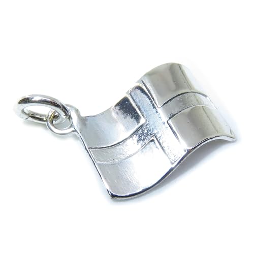 English Flag sterling silver charm .925 x 1 Saint George Cross charms